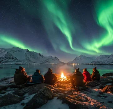 Tromso Aurora Hunt with Bonfire-1