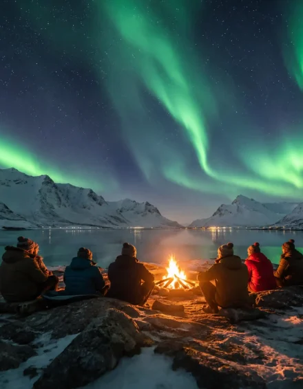 Tromso Aurora Hunt with Bonfire-1