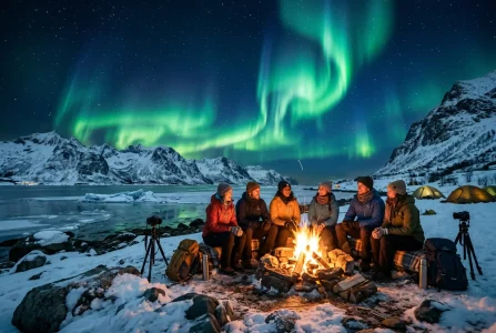 Tromso Aurora Hunt with Bonfire