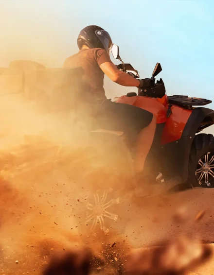deser saffari dubai on bike