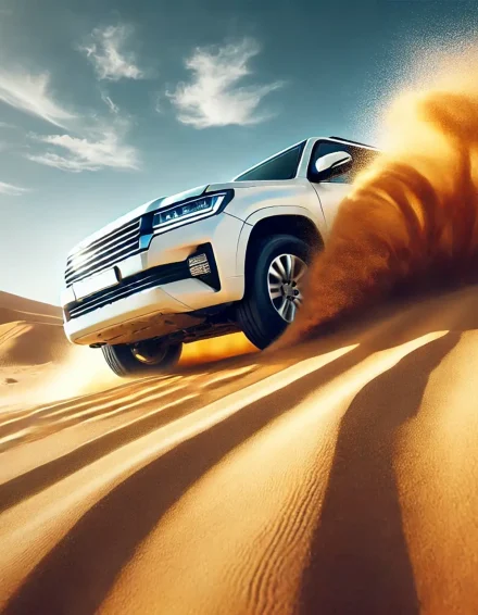 dessert safari with car in dubai